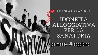 Regolarizzazione stranieri Idoneità alloggiativa per la sanatoria [upl. by Maurine227]