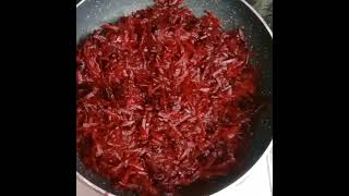 HOMEMADE Beetroot Halwa recipe Shorts [upl. by Latona]