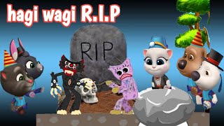 hagi wagi rip vs my talking tom friends rip tom among us [upl. by Annaihs]