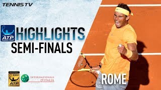 Highlights Nadal Zverev Set Final Showdown In Rome [upl. by Nnylyak]