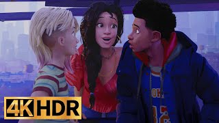 Gwen Meets Miles Parents  SpiderMan Across the SpiderVerse FULL 4K HDR BEST QUALITY [upl. by Namus]