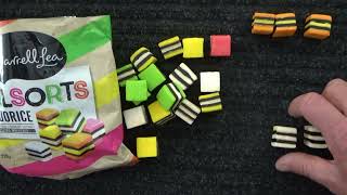 ASMR  Liquorice Allsorts  Australian Accent  Discussing in a Quiet Whisper Eating amp Crinkles [upl. by Ordnael690]