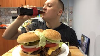 Бургеры дома МУКБАНГ mukbang [upl. by Sydney]