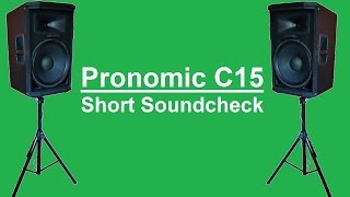 Pronomic C15  kurzer Soundcheck und vergleich [upl. by Bernadette455]