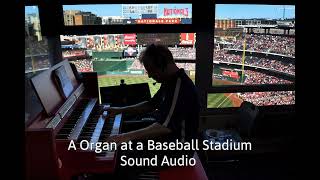 A Organ at a Baseball Stadium Sound Audio [upl. by Odlavso845]