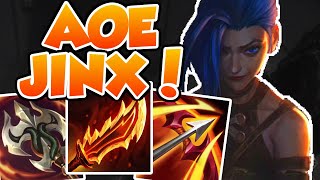 Explosive AOE Jinx Build Guinsoos Runaans Hydra Rampage [upl. by Eyk]