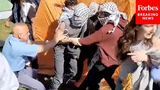 SHOCKING VIDEO ProPalestinian Protesters Are Arrested By Police At Emory University In Atlanta [upl. by Tigdirb689]