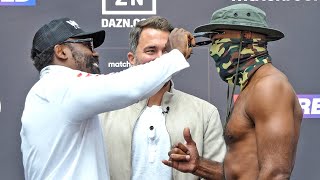 Derek Chisora vs Gerald Washington • FULL WEIGH IN amp FACE OFF  DAZN amp Matchroom Boxing [upl. by Yendroc]