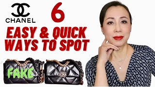 6 EASY amp QUICK WAYS TO SPOT FAKE CHANEL BAG [upl. by Epillihp]