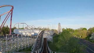 4K American Eagle POV at Six Flags Great America [upl. by Enoved]