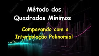 Método dos Quadrados Mínimos e Interpolação Polinomial Exemplo [upl. by Alue]