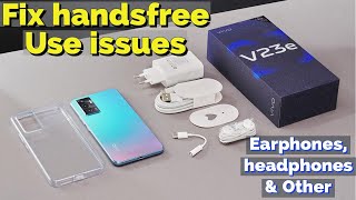 How to use Headphone and Handsfree in Vivo V23e  Vivo V23e and vivo other mobiles earphone setting [upl. by Lebazi]