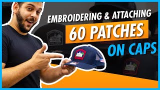 Embroidering 60 patches in just 24 HOURS [upl. by Drucy]