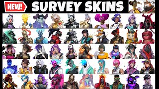 Reviewing 50 LEAKED Fortnite Survey Skins  Future Season Themes REVEALED BEST Survey List Ever [upl. by Averil643]