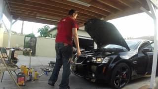 G8 GT LS9 Cam Swap First Start [upl. by Ahsiuqal]