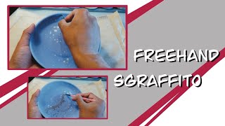 Freehand Sgraffito Pottery Demo [upl. by Husch690]