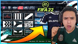 FIFA 22 ✅CREACION DE TU PROPIO CLUB ✅ Crea tus UNIFORMES 😱 Nuevos KITS 🤯 [upl. by Smalley]