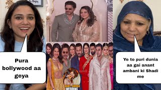 Salman khan Sharukh khan Ajay Devgan whole bollywood arrived in anant ambani wedding Pakistani [upl. by Ahsiekal]