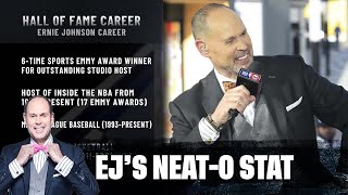 Ernie Gets Inducted Into The Sports Broadcasting Hall Of Fame 🎙️🐐  EJ’s Neato Stat [upl. by Indys]