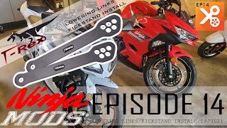 2021 Kawasaki Ninja 400ABS Lowering Links Install  Kickstand EP 14 [upl. by Inahteb]