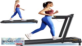 UREVO Walking Pad Treadmill with Incline 25 HP Under Desk Treadmill Foldable Review [upl. by Havelock857]