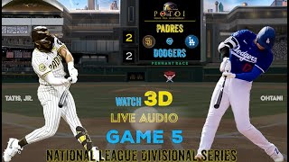 GAME 5  SAN DIEGO PADRES  LA DODGERS BASEBALL  LIVE AUDIO [upl. by Zebada]