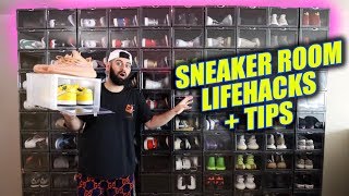 SNEAKER ROOM LIFE HACKS  TIPS EVERYONE NEEDS [upl. by Irehc]