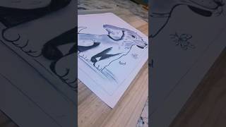 cute dog drawing🥰😱dog drawingtrending viralvideo cute drawing art dog easydrawing artist [upl. by Yornoc]