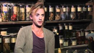 Tom Felton on hair dye and missing the Harry Potter family [upl. by Haimirej424]