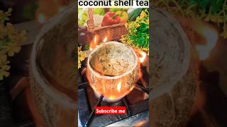 Coconut shell tea shortsfeed youtubeshorts [upl. by Aedrahs266]