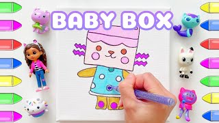 Gabbys Dollhouse Colouring Baby Box [upl. by Nnaytsirk542]