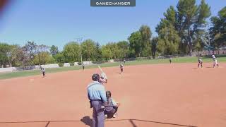 Emily M SS Double Play vs Choppers Ashley 14U [upl. by Ebsen]