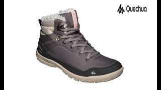 Зимняя женская обувь Quechua SH100 Warm Mid  Decathlon [upl. by Enovi983]