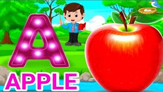 phonicssong। A for apple। abcd song।nurseryrhymes for babies। aforapple abcd phonics [upl. by Oiramel]