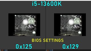 13600K 52Ghz Microcode 0x125 vs 0x129 Cinebench R15Bios Settings [upl. by Bess260]