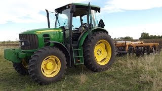 John Deere 6125D 3 with Baldan NVCR 40 disc harrow  3tractors [upl. by Mychal359]