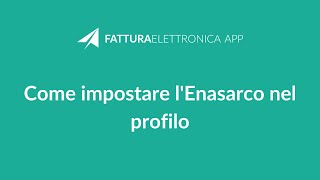 Come impostare lEnasarco nel profilo [upl. by Asin]