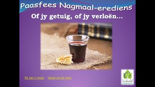 NG Kerk Vredendal  Paasnagmaal 28 Maart 2024 [upl. by Melloney]