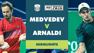 Matteo Arnaldi vs Daniil Medvedvev Highlights  Rolex Shanghai Masters 2024 [upl. by Gabriel]