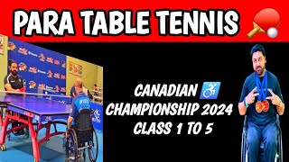 Canada Para Table Tennis Championships 2024 Class 15Ontario VS Quebec  Wheelchair Table Tennis [upl. by Kendrah103]