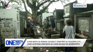 One North Central Luzon Ilang bisita sa sementeryo sa Dagupan City hindi alintana ang baha [upl. by Cnahc301]