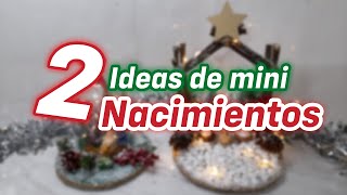 2 INCREÍBLES MINI PESEBRES NAVIDEÑOS  DIY CHRISTMAS DECOR  ARTESANATOS DE NATAL [upl. by Niowtna712]