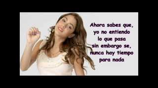 Cancion De Violetta Letra En Mi Mundo [upl. by Litnahs]