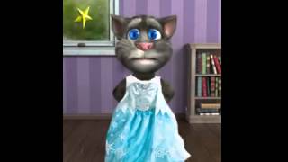 Gato cantando Sueltalo de Frozen Libre soy en Español Canciones Infantiles disney Frozen [upl. by Animrac]