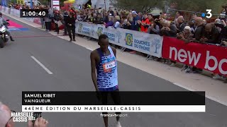 Samuel Kibet est le vainqueur de la 44e édition du MarseilleCassis [upl. by Eenitsed]