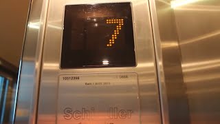 Schindler EuroLift MRL Traction elevator  Quality Hotel Narvik Norway [upl. by Kentigerma]