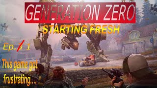 Generation Zero Ep1 RESTARTING the story This game got way more DIFFICULT [upl. by Comras257]