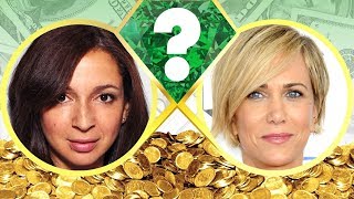 WHO’S RICHER  Maya Rudolph or Kristen Wiig  Net Worth Revealed 2017 [upl. by Lowery]