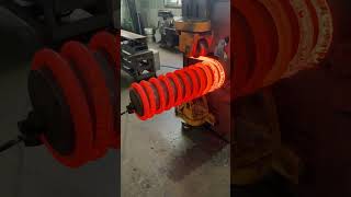 What s super big spring making by coil speed method machine springs method process producer [upl. by Erwin864]