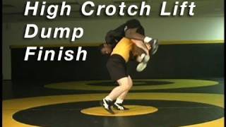 High Crotch Lift to Dump Finish KOLATCOM Wrestling Takedowns Techniques Instruction [upl. by Jermain]